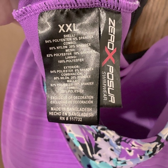 Zero posur two piece tank suit - Picture 3 of 8